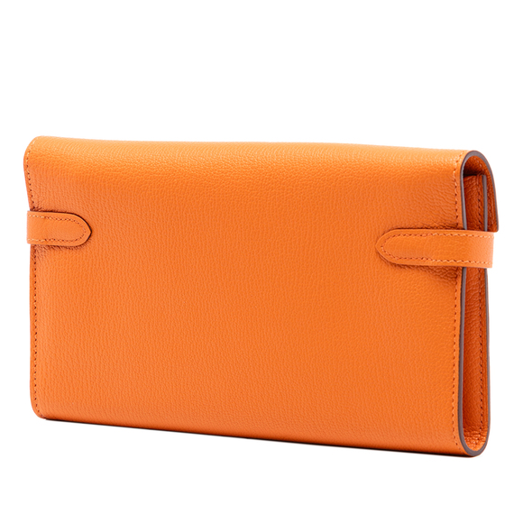 Pre-Loved Hermes Chevre Mysore Kelly Longue Wallet - Picture 2 of 8